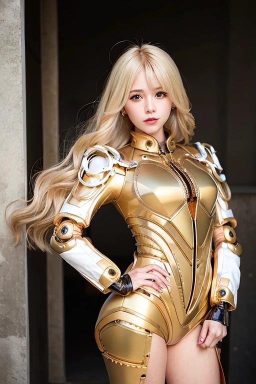 [Stable Diffusion] rambut sedang wanita cantik Karya masterpiece robot mecha jas [Realistis]