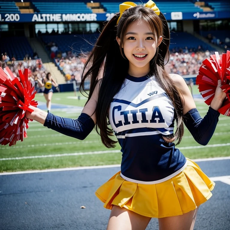 [Stable Diffusion] tertawa gadis cantik cheerleader [Realistis]