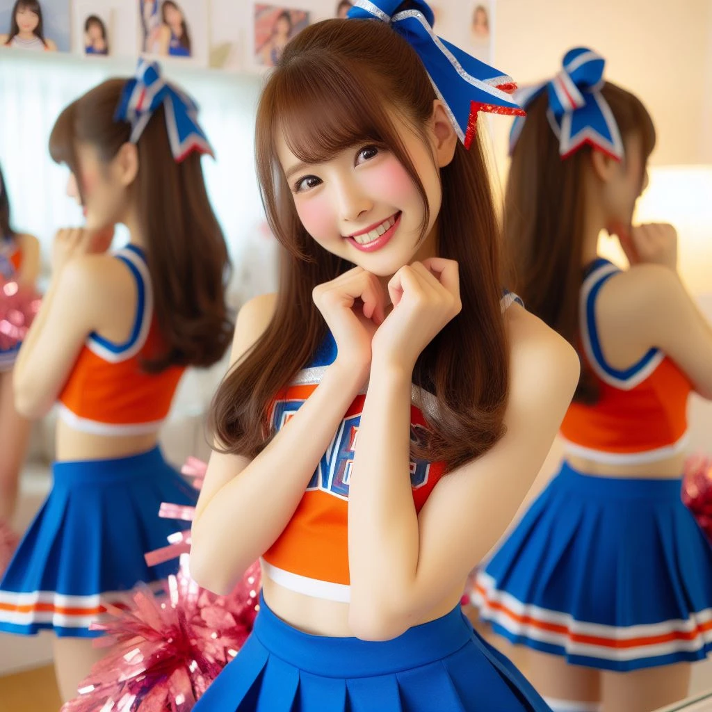 [Bing Image Creator] tertawa gadis cantik cheerleader [Realistis]