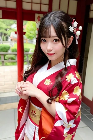 Jepang, wanita cantik, Karya masterpiece, pendeta kuil