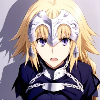 rambut panjang, Fate Jeanne d'Arc, Karya masterpiece, melihat penonton, mulut terbuka, baju besi