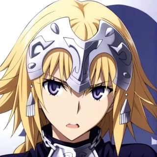 rambut panjang, Fate Jeanne d'Arc, Karya masterpiece, melihat penonton, mulut terbuka, baju besi